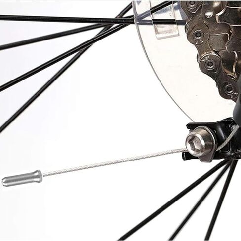 Surf turtle Bike Cable End Caps 400PCS Silver Anodized Aluminum Alloy Bicycle Brake Cable Caps Line Pipe End Cap Inner Line Cover (Silver) in Saudi Arabia
