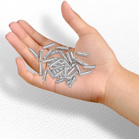 200 Pcs Bike Cable End Caps,Alloy Cable End Crimps,Bicycle Ends Caps Parts,Easy to Use,for Roud Moutain Bicycle,Road Bikes(Silver) in Kuwait