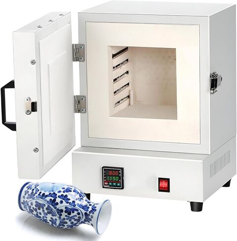 Jewelry Making Muffle Furnace,2000W 1150℃ Lab Electric Kiln,Metal Casting Melting Furnace,Pottery Glazing Burnout Oven,for DIY Projects in Kuwait