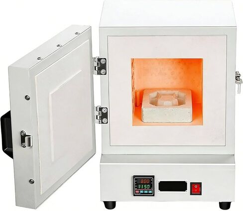 فرن تلبيد كهربائي 2000 وات، فرن مختبر مغلق، فرن الاحتراق الكهربائي فرن الاحتراق، لصب الشمع، الطين DIY in Kuwait