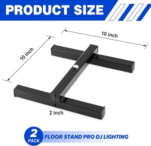 Tandefio 2 قطعة LED الاسمية يمكن الطابق الوقوف برو DJ الإضاءة H الإطار الاسمية ضوء جبل قوس جبل حامل in Saudi Arabia