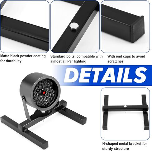 Tandefio 2 قطعة LED الاسمية يمكن الطابق الوقوف برو DJ الإضاءة H الإطار الاسمية ضوء جبل قوس جبل حامل in Saudi Arabia