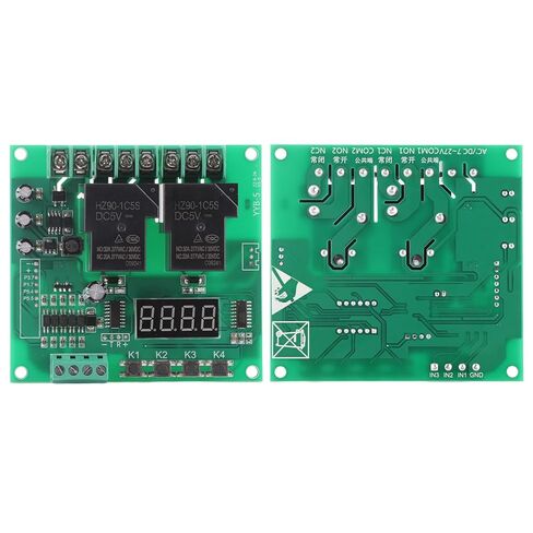 RiToEasysports Motor Timing Cycle Module 6 Functions Motor Ruleboard for 2 Ways of Magnetic Valve, Pump, Engine, 12 V 24 V Output Power in Saudi Arabia