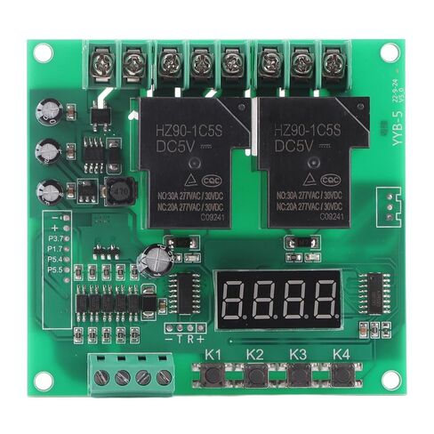 RiToEasysports Motor Timing Cycle Module 6 Functions Motor Ruleboard for 2 Ways of Magnetic Valve, Pump, Engine, 12 V 24 V Output Power in Saudi Arabia