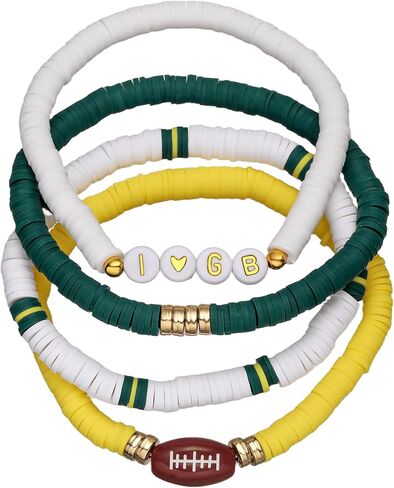 أساور كرة القدم، مجوهرات مستوحاة من أفكار هدايا Game Day Merch GB للرجال والنساء، ملابس مشجعي كرة القدم in Kuwait