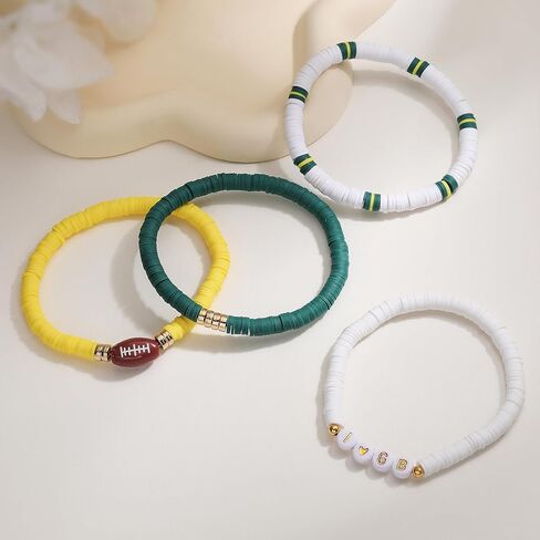 أساور كرة القدم، مجوهرات مستوحاة من أفكار هدايا Game Day Merch GB للرجال والنساء، ملابس مشجعي كرة القدم in Kuwait