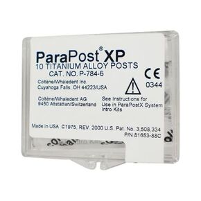 Coltene Whaledent P784-6 ParaPost XP Titanum Alloy Post .060 Black 10/Pk in Kuwait