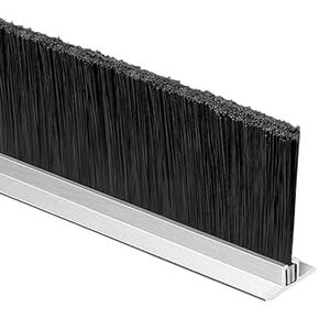 شريط فرشاة ألومنيوم بفتحة T 100 سم - ختم صناعي لجهاز التوجيه CNC ومرفقات الآلات والخزائن | ارتفاع الشعيرات 50 مم لحماية الحواف والتحكم في الغبار in Kuwait