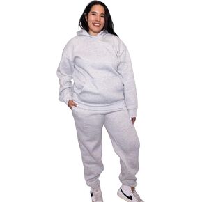 طقم رياضي نسائي كبير الحجم مكون من قطعتين ملابس خريفية عصرية ملابس صالة هوديي سروال سفر في المطار بذلة رياضية in Kuwait