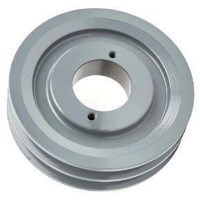 2AK51H/H-5/8 Compressor 5" Dual Groove Pulley - for Masterdrive Mechanical Power Transmission Part - Cast Iron Pulley Replacement/Belt A Section 4L w/ 5/8" Sheave Bushing - Solid Steel Gray in Saudi Arabia
