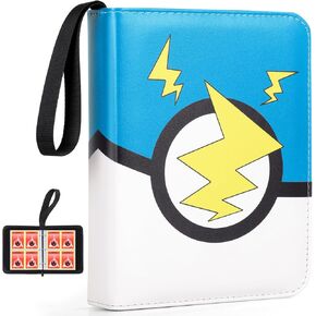 حافظة بطاقات بأربعة جيوب، مجموعة بطاقات تجارية مع 50 حافظة قابلة للإزالة، كتاب حامل ألبوم محمول بجيب 400 بطاقة (أحمر) in Kuwait