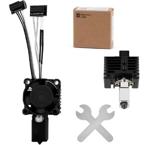 Original Bambuu Lab P1P, P1S Hotend Complete Kit All-in-one Hardened Steel 0.4mm Nozzle, Cooling Fan&Heating Block for P1 Series 3D Printer Extruder Heating Block Replacement in Saudi Arabia