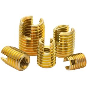 RWRAPS 1-10 قطع من صواميل الأكمام المشقوقة M2 M2.5 M3 M4M5~M20 من الفولاذ المقاوم للصدأ/خيط مجلفن، إدراج خيط ذاتي التنصت، صامولة برغي مشقوق (فولاذ كربوني، M18xM22x24mm-1pcs) in Kuwait