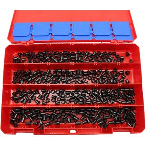Kydex Eyelets Assortment Kit 1/4 inch GS 8-8, 8-9, 8-10, 8-12 by QuickClip Pro USA Mil-Spec Brass Black Oxide 1/4" DIY Grommets for Gun Holsters + Knife Sheaths (400pcs GS Size 8,9,10,12) in Kuwait