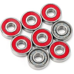Bearings 8pcs 608 Inline Skates Bearing+1 Skateboard Bearing Cleaner Bottle+Competitional Skating 608 Bearing Disassembling Tool in Kuwait