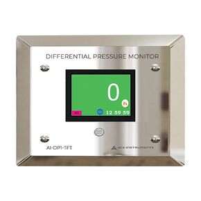 Advanced TFT Screen Digital Differential Pressure Monitor | 3-Inch TFT Screen for Clean Rooms, AHUs, Laminar Flow Cabinets & Hospital OTs | Model: AI-DP1-TFT in Kuwait