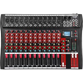 جهاز مزج الصوت ذو 8 قنوات، وحدة تحكم DJ لمزج الموسيقى الاحترافية مع بلوتوث ومشغل USB/MP3 وتردد وطاقة فانتوم 48 فولت لتسجيل الاستوديو والكاريوكي والعروض الحية in Kuwait