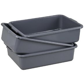 13 Liters Commercial Bus Tub Tote Boxes, Plastic Dish Tub Wash Basin Set of 3 in Kuwait