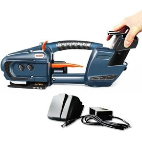 Electric Strapping Machine with Adjustable Hot Melt Welding, Rechargeable Battery Powered, Portable Automatic Banding Tool for PET/PP Straps, Packing Tool for Pallets in Saudi Arabia