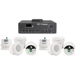 نظام إخفاء الصوت النقي الرنين مع 8 مكبرات صوت سقف C3 ومضخم صوت بلوتوث بقدرة 60 وات وسلك مكبر صوت (11 عنصرًا) in Kuwait