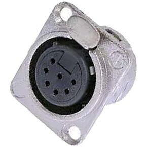 Neutrik NC7FD-L-1 7 Pin XLR Female Chassis Panel Mount Nickel/Silver Solder Cups in Kuwait