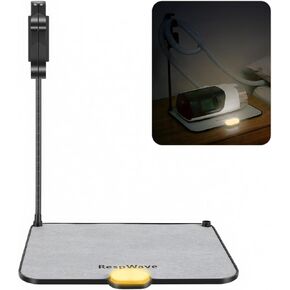 حامل خرطوم CPAP منظم بجانب السرير مع حصيرة ماصة وإضاءة ليلية، شماعة خرطوم CPAP مع خطاف قابل للسحب لأنبوب وآلة قناع CPAP، مستلزمات وإكسسوارات CPAP، أسود in Kuwait