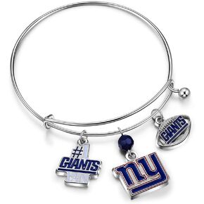 NFL Three Charm Logo Bracelet | Sports Fan Jewelry Gift | Fashion Jewelry | Birthday & Holiday Gifts for Women and Girls in Saudi Arabia