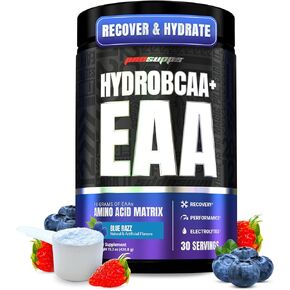 ProSupps HydroBCAA Essential Amino Acids Powder, Fruit Punch - Workout Supplement with BCAA, EAAs & Electrolytes for Hydration & Recovery - Stimulant-Free, Soy & Gluten-Free - 30 Servings in Kuwait