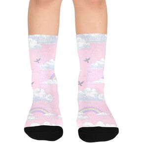 جوارب باستيل قوس قزح سكاي للمشي لمسافات طويلة - جوارب شتوية حرارية سميكة دافئة للأطفال الصغار للأولاد والبنات للمدرسة، والارتداء اليومي والأنشطة الخارجية in Kuwait