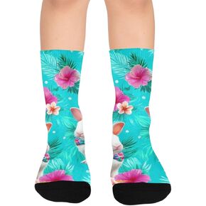 جوارب المشي لمسافات طويلة باللون الأزرق على شكل أرنب استوائي - جوارب شتوية حرارية سميكة دافئة للأطفال الصغار للأولاد والبنات للمدرسة، والارتداء اليومي والأنشطة الخارجية in Kuwait