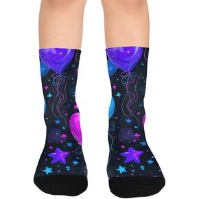 جوارب للمشي لمسافات طويلة على شكل قلوب نيون - جوارب شتوية حرارية سميكة دافئة للأولاد والبنات للمدرسة، والارتداء اليومي والأنشطة الخارجية in Kuwait