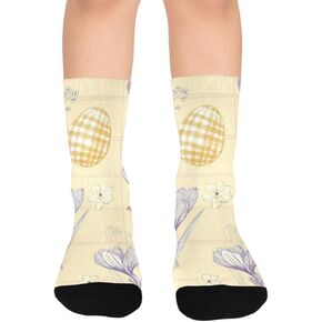 جوارب كروكس لبيض عيد الفصح للمشي لمسافات طويلة - جوارب شتوية حرارية سميكة دافئة للأولاد والبنات للمدرسة، والارتداء اليومي والأنشطة الخارجية in Kuwait