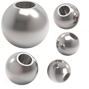 Stainless Steel Ball,5pcs M2.5 Half-Threaded Handle Hand Screw Ball(Diameter 14mm*m2.5 Half Thread) in Kuwait