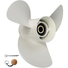 Upgrade 14×11, 13 1/2 ×15, 12 5/8×21, 13 1/2×14, 13 5/8×13 Boat Propeller For Yamaha Outboard Motor 50/60/70/75/80/85/90/100/115/130 HP,Aluminum 15 Spline RH in Kuwait