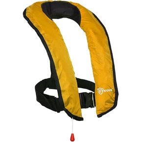 سترة نجاة قابلة للنفخ يدويًا، سترة نجاة للبالغين، حافظة PFD للبالغين، تدعم وزنًا يصل إلى 330 رطلاً in Kuwait