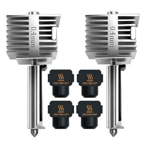 قطعتان من مجموعة Hotend مقاس 0.4 مم لـ Bambu Lab A1/A1 Mini، تصميم متكامل من الفولاذ المقاوم للصدأ، مجموعة فوهة A1 عالية الدقة مع 4 جوارب سيليكون، متوافقة مع طابعة Bamboo A1 ثلاثية الأبعاد، وملحقات الطابعة ثلاثية الأبعاد in Kuwait