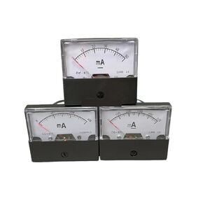 Ammeter DH-670 DC 0-500 MA 1MA 2MA 3MA 5MA 10MA 20MA 30MA 50MA 100MA Rectangular Ampere Needle Panel Meter Gauge Amperemeter 1Pcs(10MA) in Saudi Arabia
