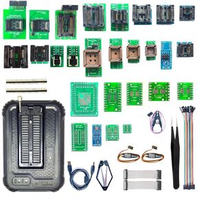 T48 Programmer TL866-3G for with Xgecu T48 27 Adapters Support 34000+ ICS for EPROM MCU SPI Nor NAND Flash EMMC BGA TSOP SOP PLCC QFN QFP Chip Tester clamp Socket in Saudi Arabia