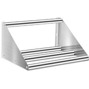 Zonon 22 بوصة الفولاذ المقاوم للصدأ أنبوبي جدار جبل الجرف لرف الزجاج وتجفيف الأطباق، الصف التجاري للمنزل بار مطعم مطبخ حليب الشاي استخدام متجر in Kuwait