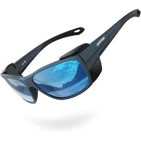 نظارات شمسية مستقطبة رياضية من DEAFRAIN للرجال والنساء مع درع جانبي قابل للإزالة للمشي لمسافات طويلة والتزلج والتسلق نظارات حماية من الأشعة فوق البنفسجية in Kuwait