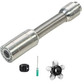 استبدال رأس كاميرا الصرف الصحي 23 مم، مع غطاء واقي لعجلة التوجيه، وأجزاء الملحقات من JQKJCAM 9622A 9616A 9604A WP90A 9600A أنبوب تصريف الكاميرا السباكة نطاق الثعبان مع 12 قطعة أضواء in Kuwait