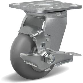 عجلات دوارة شديدة التحمل، مجموعة عجلات مطاطية مقاس 8 × 2 بوصة مكونة من 4 قطع بسعة تحميل 2800 رطل، عجلات صناعية دوارة لفندق العربة، مجموعة عجلات 8 بوصة in Kuwait