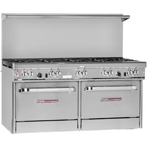 Southbend 4601DD-3CR 60" Ultimate Restaurant Gas Range w/ 4 Standard Burners, 36" Right Charbroiler & (2) Standard Ovens in Kuwait