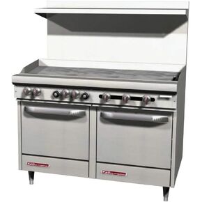 مجموعة مطاعم Southbend S48EE-4G S-Series مقاس 48 بوصة تعمل بالغاز مع شواية مقاس 48 بوصة و(2) أفران موفرة للمساحة in Kuwait