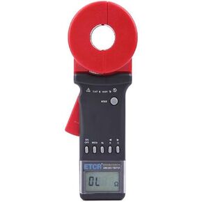 ETCR2100C+ Clamp Ground Earth Resistance Tester 0.01-1200ohm 0.00mA-20.0A With Data Storage Function Alarm System in Kuwait