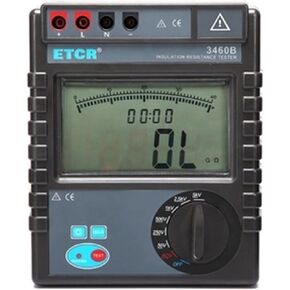 Earth Ground Resistance Tester ETCR3460B 5000V,0.1Mohm - 400Gohm,AC/DC0V-750V High Performance Hv Insulation Resistance Tester in Kuwait