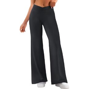 VVX Yoga Pants Women Wide Leg Leggings Crossover no Seam Front Straight Leg Workout Gym Yoga Pants in Kuwait