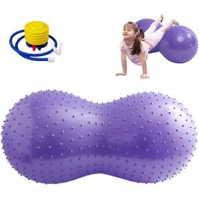 1PC Peanut Ball 35x18 Inch Anti Burst Peanut Exercise Ball with a Air Thicken PVC Peanut Ball for Kids Therapy Pregnancy Portable Yoga Ball for Home Gym Fintness Style1 in Saudi Arabia