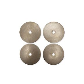 غسالات الحاجز 1/4 بوصة × 2 1/2 بوصة OD من الفولاذ المقاوم للصدأ 18-8 (304) غسالة مسطحة ذات لمسة نهائية سادة كبيرة الحجم، عبوة من 4 قطع (1/4) in Kuwait