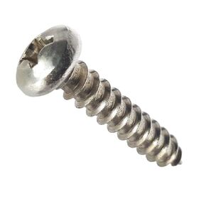 #1 x 3/16" Pan Head Sheet Metal Screws, Full Thread, Phillips Drive, Stainless Steel 18-8, Bright Finish, Self-Tapping, Quantity 100 Pieces by Fastenere in Kuwait